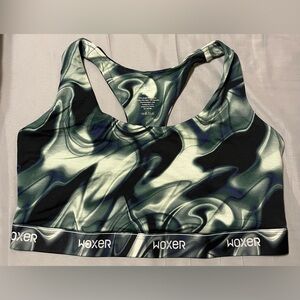 NIP Woxer Boss 2.0 Women’s Everyday Yoga Walking Sports Bra Jade Marble Sz 2XL